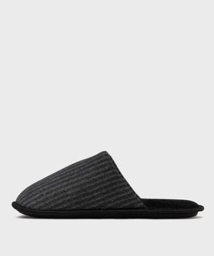 Chaussons mules à rayures homme vue3 - GEMO(HOMWR HOM) - GEMO