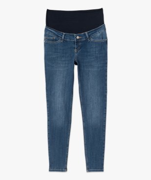 Jean de grossesse coupe Slim avec bandeau bas vue4 - GEMO (MATER) - GEMO