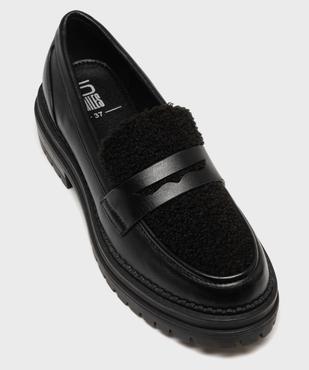 Mocassins avec dessus maille bouclette et semelle crantée femme - 5 Miles vue6 - 5 MILES - GEMO