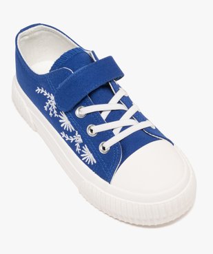 Baskets basses en toile brodée de fleurs fille vue5 - LOVELY WINGS GEMO FOR GOOD - GEMO