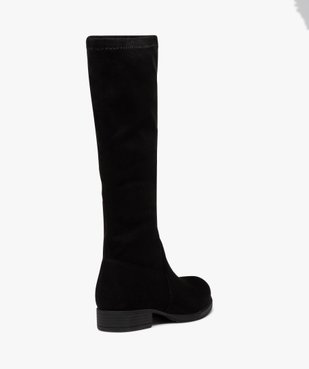 Bottes fille unies en suédine avec tige souple vue4 - GEMO (ENFANT) - GEMO