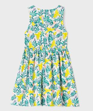 Robe sans manches à motifs fleuris fille vue3 - GEMO (ENFANT) - GEMO