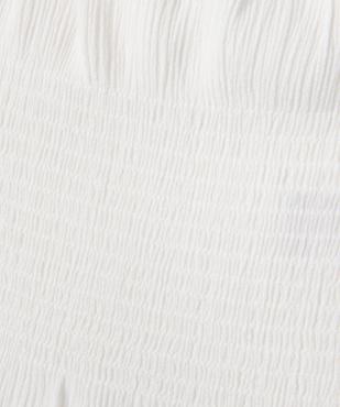 Blouse manches courtes en viscose à col Bardot fille vue3 - GEMO 4G FILLE - GEMO