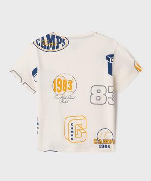 Tee-shirt manches courtes imprimé all over garçon - Camps United vue3 - CAMPS US GEMO FOR GOOD - GEMO