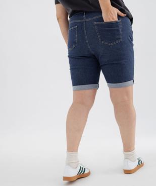 Bermuda en jean à revers femme grande taille vue11 - GEMO 4G GT - GEMO
