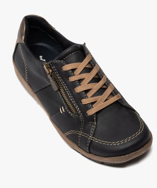 Tennis femme confort fermeture lacets et zip - Softrelax vue5 - SOFTRELAX - GEMO