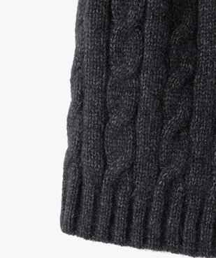Echarpe homme chinée en maille torsadée vue3 - GEMO 4G HOMME - GEMO