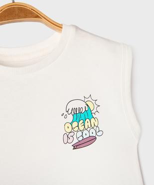 Tee-shirt sans manches avec motif dans le dos bébé garçon vue5 - GEMO 4G BEBE - GEMO
