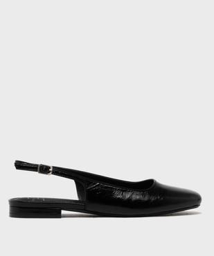 Escarpins slingback à bout carré et talon plat femme - Follow Me vue1 - FOLLOW ME - GEMO