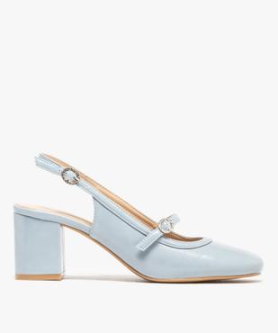 Escarpins sling-back avec boucles à strass femme vue1 - FOLLOW ME - GEMO