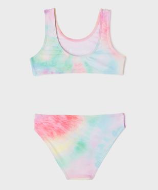 Maillot de bain 2 pièces tie-and-dye fille - Stitch vue3 - LILO & STITCH - GEMO