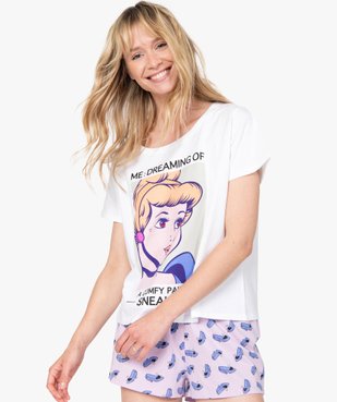 Pyjashort femme avec motif XXL - Disney vue1 - DISNEY DTR - GEMO