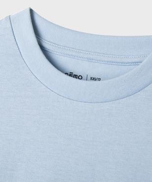 Tee-shirt manches courtes en jersey de coton garçon vue2 - GEMO (JUNIOR) - GEMO