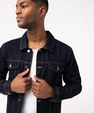 Veste en jean homme coupe droite vue2 - GEMO 4G HOMME - GEMO
