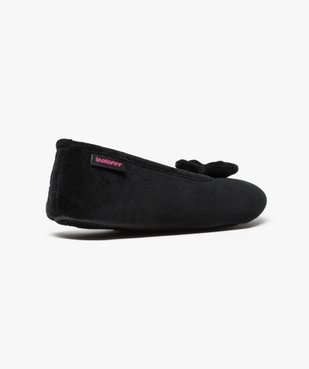 Chaussons ballerines en velours Isotoner vue4 - ISOTONER - GEMO