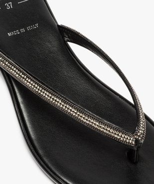 Mules femme façon tongs ornées de strass vue6 - GEMO (CASUAL) - GEMO