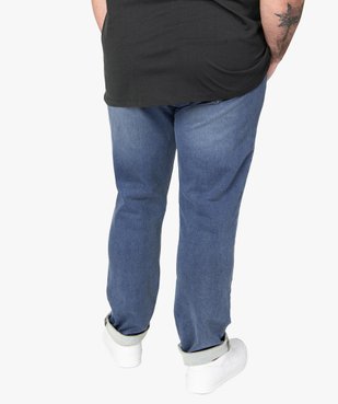 Jean homme coupe Straight légèrement délavé vue3 - GEMO (G TAILLE) - GEMO