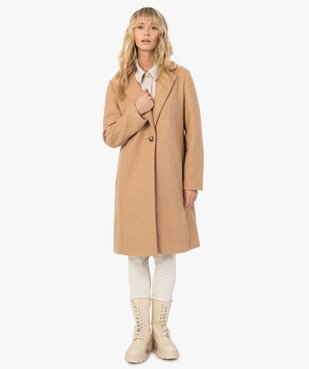 Manteau femme à col tailleur vue1 - GEMO(FEMME PAP) - GEMO