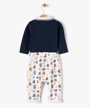 Ensemble bébé garçon 2 pièces : body + pantalon motif ours vue4 - GEMO(BB COUCHE) - GEMO