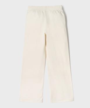 Pantalon de jogging coupe large taille élastique fille vue4 - GEMO 4G FILLE - GEMO