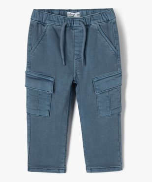 Pantalon cargo extensible avec taille élastique bébé garçon vue1 - GEMO 4G BEBE - GEMO