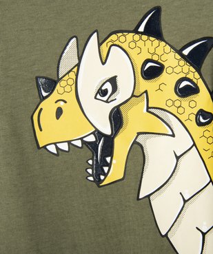 Tee-shirt manches longues avec motif dinosaure garçon vue3 - GEMO 4G GARCON - GEMO