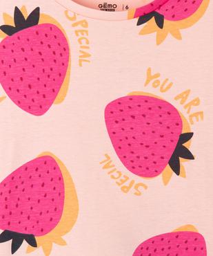 Tee-shirt oversize à larges motifs fille vue11 - GEMO 4G FILLE - GEMO
