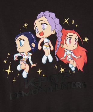 Sweat imprimé fille intérieur molletonné - Kpop Demon Hunter vue2 - KPOP DEMON HUNTERS - GEMO