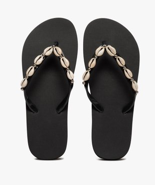 Tongs femme à fines brides ornées de coquillages vue1 - Nikesneakers (PLAGE) - Nikesneakers