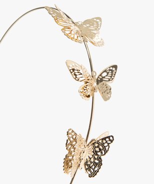 Serre-tête fille en métal doré avec papillons vue2 - GEMO (ENFANT) - GEMO