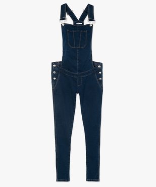 Salopette en jean de grossesse en denim stretch vue4 - GEMO (MATER) - GEMO