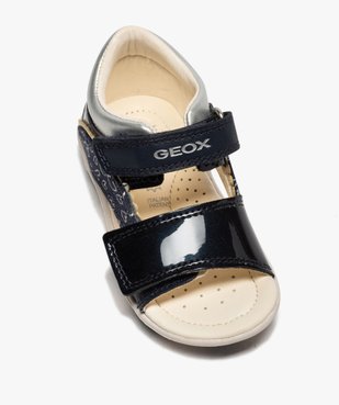 Sandales bébé fille à scratch détails vernis - Geox vue5 - GEOX - GEMO