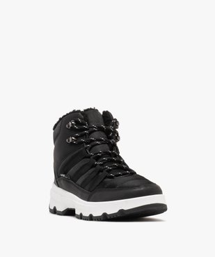 Après-ski homme en mesh et à lacets avec semelle épaisse crantée vue2 - URBAN STEPS - GEMO