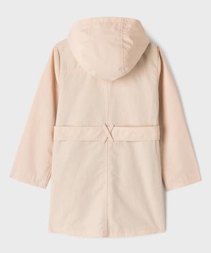 Trench à capuche en matière déperlante fille - LuluCastagnette vue6 - LULU CASTAGNETTE GEMO FOR GOOD - GEMO