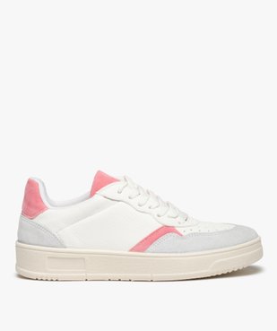 Tennis femme bicolores à lacets style retro vue1 - GEMO (SPORTSWR) - GEMO