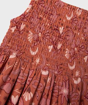 Robe à bretelles, smocks et volants fille vue3 - GEMO 4G FILLE - GEMO