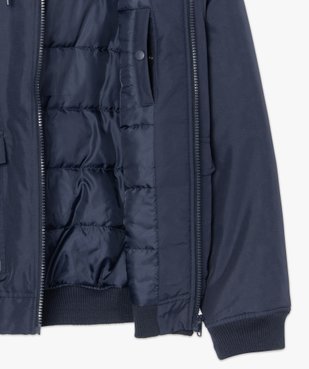 Blouson homme à col montant et capuche vue5 - GEMO (HOMME) - GEMO