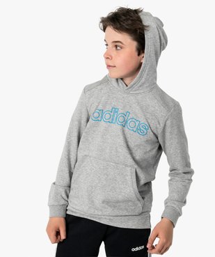 Sweat garçon à capuche avec poche kangourou - Adidas vue1 - ADIDAS - GEMO
