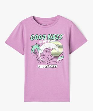 Tee-shirt manches courtes à motifs garçon vue1 - GEMO (ENFANT) - GEMO