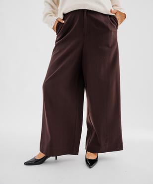 Pantalon de tailleur ample et extensible femme grande taille vue1 - GEMO (G TAILLE) - GEMO