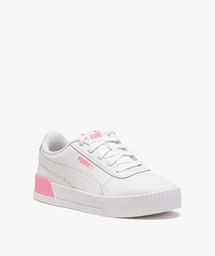 Tennis fille à semelle bicolore et lacets - Puma vue2 - PUMA - GEMO