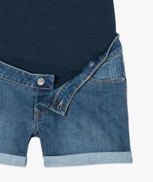 Short grossesse en jean bandeau taille haute vue5 - GEMO (MATER) - GEMO