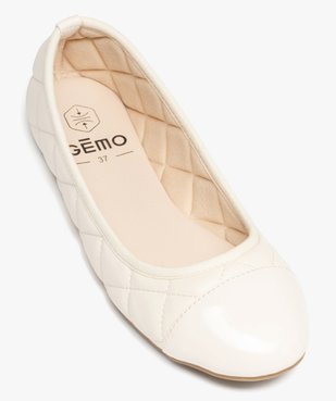 Ballerines femme avec effet matelassé et bout verni vue5 - GEMO(URBAIN) - GEMO