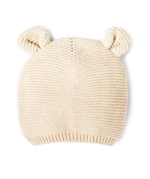 Bonnet bébé de naissance en tricot avec oreilles en relief vue1 - GEMO(BB COUCHE) - GEMO