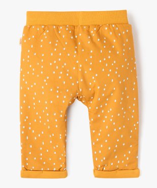 Pantalon bébé garçon en toile imprimée doublée jersey - LuluCastagnette vue3 - LULUCASTAGNETTE - GEMO