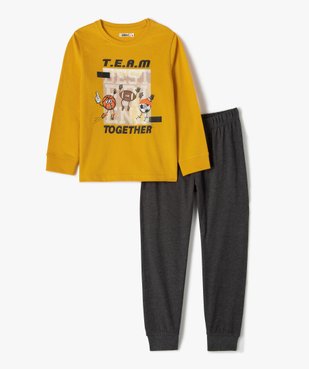 Pyjama garçon bicolore avec motif sur l’avant vue1 - GEMO (ENFANT) - GEMO
