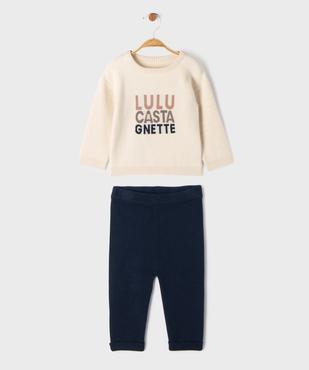 Ensemble 2 pièces pull + pantalon bébé garçon - LuluCastagnette vue1 - LULUCASTAGNETTE - GEMO