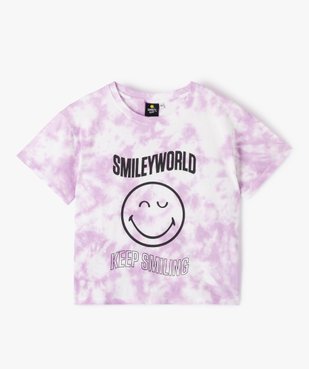 Tee-shirt fille large tie-and-dye imprimé - Smiley World vue1 - SMILEY - GEMO