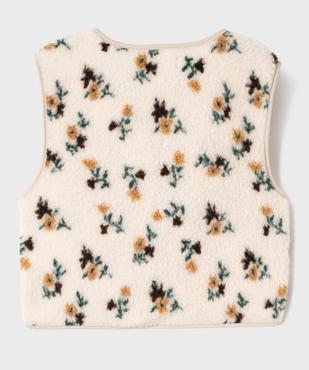 Gilet sans manches en maille sherpa fille vue3 - GEMO 4G FILLE - GEMO