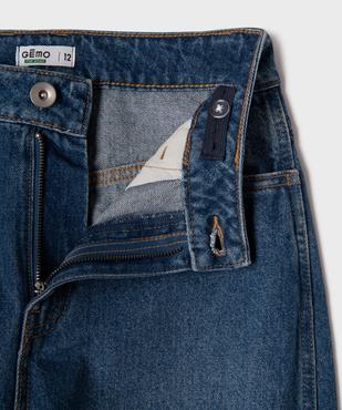 Jean mum taille haute fille vue3 - GEMO 4G FILLE - GEMO